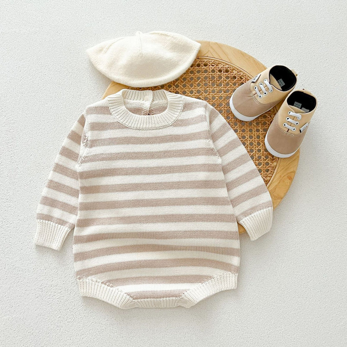 Baby Kid Girls Striped Rompers Wholesale 240802300