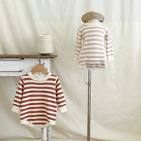 Load image into Gallery viewer, Baby Kid Girls Striped Rompers Wholesale 240802300
