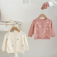 Load image into Gallery viewer, Baby Kid Girls Embroidered Cardigan Wholesale 240802301
