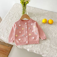 Load image into Gallery viewer, Baby Kid Girls Embroidered Cardigan Wholesale 240802301
