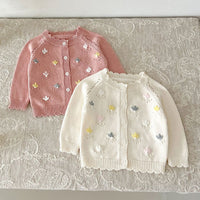 Load image into Gallery viewer, Baby Kid Girls Embroidered Cardigan Wholesale 240802301
