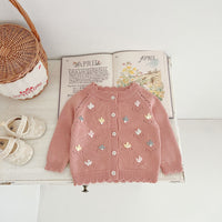 Load image into Gallery viewer, Baby Kid Girls Embroidered Cardigan Wholesale 240802301
