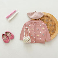 Load image into Gallery viewer, Baby Kid Girls Embroidered Cardigan Wholesale 240802301

