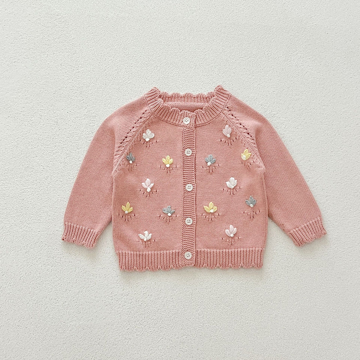 Baby Kid Girls Embroidered Cardigan Wholesale 240802301