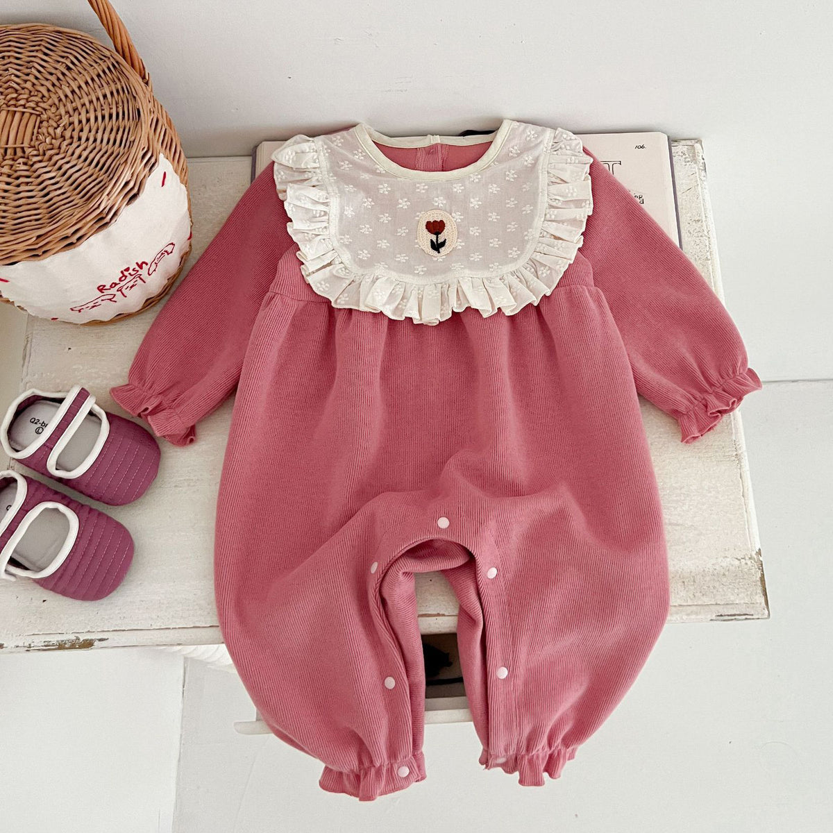 Baby Kid Girls Solid Color Jumpsuits Wholesale 240802304