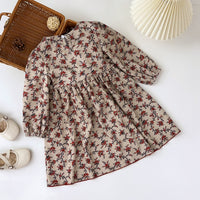 Load image into Gallery viewer, Kid Girls Color-blocking Flower Dresses Wholesale 240802312
