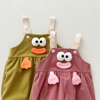 Load image into Gallery viewer, Baby Girls Solid Color Expression Jumpsuits Wholesale 240802313
