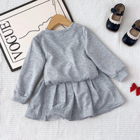 Load image into Gallery viewer, 2 Pieces Set Kid Girls Letters Tops And Solid Color Skirts Wholesale 240802319
