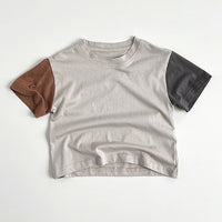 Load image into Gallery viewer, Baby Kid Girls Boys Color-blocking Tops Wholesale 24080232
