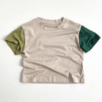 Load image into Gallery viewer, Baby Kid Girls Boys Color-blocking Tops Wholesale 24080232
