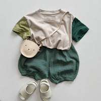 Load image into Gallery viewer, Baby Kid Girls Boys Color-blocking Tops Wholesale 24080232
