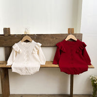 Load image into Gallery viewer, Baby Kid Girls Solid Color Rompers Wholesale 240802328
