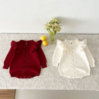 Load image into Gallery viewer, Baby Kid Girls Solid Color Rompers Wholesale 240802328
