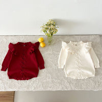 Load image into Gallery viewer, Baby Kid Girls Solid Color Rompers Wholesale 240802328
