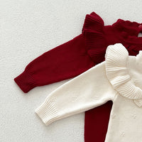 Load image into Gallery viewer, Baby Kid Girls Solid Color Rompers Wholesale 240802328
