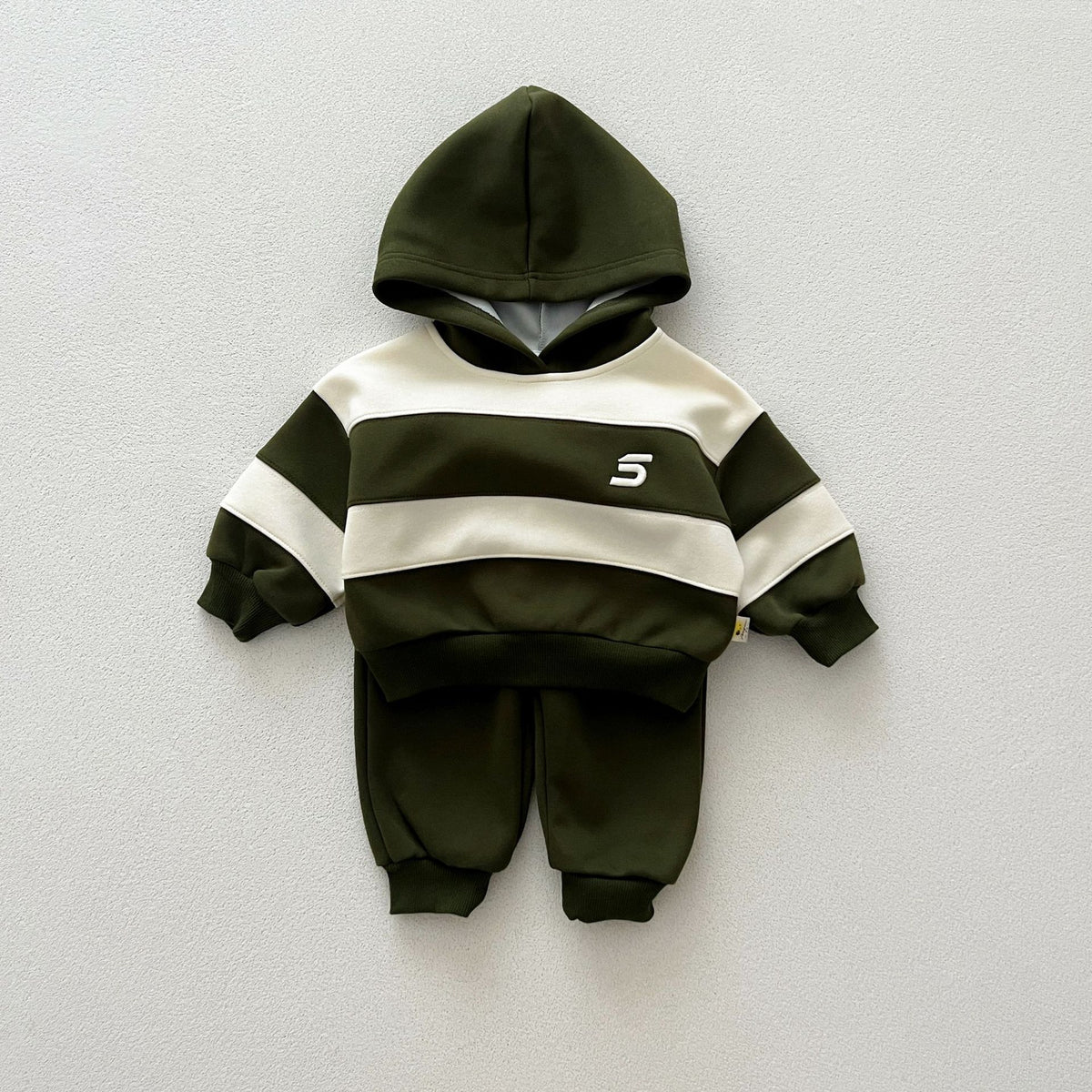 2 Pieces Set Baby Kid Boys Striped Tops And Solid Color Pants Wholesale 240802334