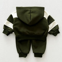Load image into Gallery viewer, 2 Pieces Set Baby Kid Boys Striped Tops And Solid Color Pants Wholesale 240802334
