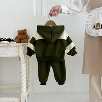 Load image into Gallery viewer, 2 Pieces Set Baby Kid Boys Striped Tops And Solid Color Pants Wholesale 240802334
