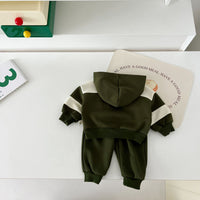 Load image into Gallery viewer, 2 Pieces Set Baby Kid Boys Striped Tops And Solid Color Pants Wholesale 240802334
