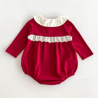Load image into Gallery viewer, Baby Girls Solid Color Rompers Wholesale 240802336
