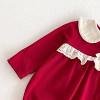 Load image into Gallery viewer, Baby Girls Solid Color Rompers Wholesale 240802336
