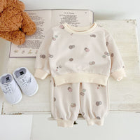 Load image into Gallery viewer, 2 Pieces Set Baby Kid Girls Boys Cartoon Print Tops And Pants Wholesale 240802338
