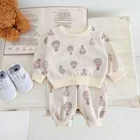 Load image into Gallery viewer, 2 Pieces Set Baby Kid Girls Boys Cartoon Print Tops And Pants Wholesale 240802338
