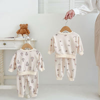 Load image into Gallery viewer, 2 Pieces Set Baby Kid Girls Boys Cartoon Print Tops And Pants Wholesale 240802338
