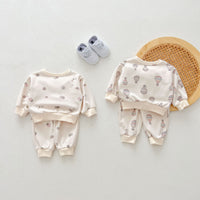 Load image into Gallery viewer, 2 Pieces Set Baby Kid Girls Boys Cartoon Print Tops And Pants Wholesale 240802338
