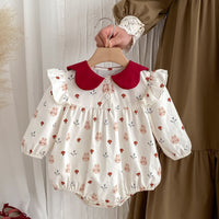 Load image into Gallery viewer, Baby Girls Flower Animals Rompers Wholesale 240802340
