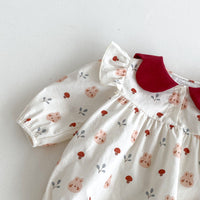 Load image into Gallery viewer, Baby Girls Flower Animals Rompers Wholesale 240802340
