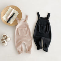 Load image into Gallery viewer, Baby Kid Girls Boys Solid Color Crochet Rompers Wholesale 240802341
