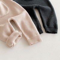 Load image into Gallery viewer, Baby Kid Girls Boys Solid Color Crochet Rompers Wholesale 240802341
