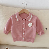 Load image into Gallery viewer, Baby Kid Girls Solid Color Cardigan Wholesale 240802343
