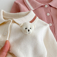 Load image into Gallery viewer, Baby Kid Girls Solid Color Cardigan Wholesale 240802343
