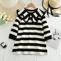 Load image into Gallery viewer, Kid Girls Striped Dresses Wholesale 240802350
