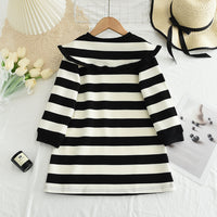 Load image into Gallery viewer, Kid Girls Striped Dresses Wholesale 240802350

