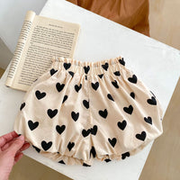 Load image into Gallery viewer, 2 Pieces Set Baby Kid Girls Love heart Bow Tank Tops And Shorts Wholesale 24080236
