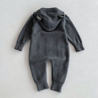 Load image into Gallery viewer, Baby Kid Girls Boys Solid Color Crochet Jumpsuits Wholesale 240802361
