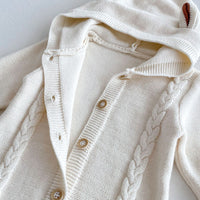 Load image into Gallery viewer, Baby Kid Girls Boys Solid Color Crochet Jumpsuits Wholesale 240802361
