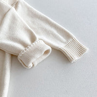 Load image into Gallery viewer, Baby Kid Girls Boys Solid Color Crochet Jumpsuits Wholesale 240802361
