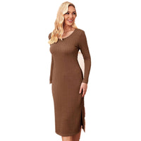 Load image into Gallery viewer, Women Solid Color Dresses Wholesale 240802364
