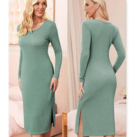 Load image into Gallery viewer, Women Solid Color Dresses Wholesale 240802364
