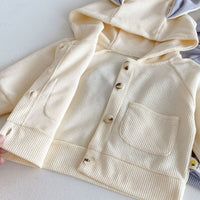 Load image into Gallery viewer, 2 Pieces Set Baby Kid Girls Boys Solid Color Jackets Outwears And Pants Wholesale 240802365
