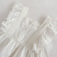 Load image into Gallery viewer, 2 Pieces Set Baby Kid Girls Solid Color Tank Tops And Flower Shorts Wholesale 24080237
