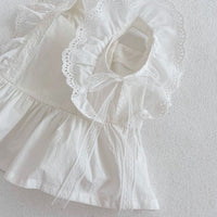 Load image into Gallery viewer, 2 Pieces Set Baby Kid Girls Solid Color Tank Tops And Flower Shorts Wholesale 24080237
