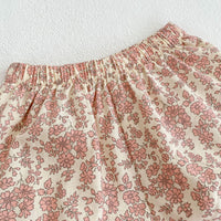 Load image into Gallery viewer, 2 Pieces Set Baby Kid Girls Solid Color Tank Tops And Flower Shorts Wholesale 24080237
