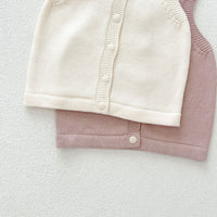 Load image into Gallery viewer, 2 Pieces Set Baby Kid Girls Solid Color Tank Tops And Shorts Wholesale 240802372
