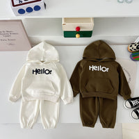 Load image into Gallery viewer, 2 Pieces Set Baby Kid Boys Letters Hoodies Sweatshirts And Pants Wholesale 240802374
