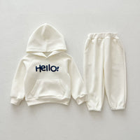Load image into Gallery viewer, 2 Pieces Set Baby Kid Boys Letters Hoodies Sweatshirts And Pants Wholesale 240802374
